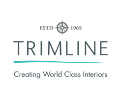 trimline logo reading est 1965 trimline creating world class interiors