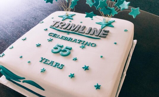 Trimline's 55th birthday cake