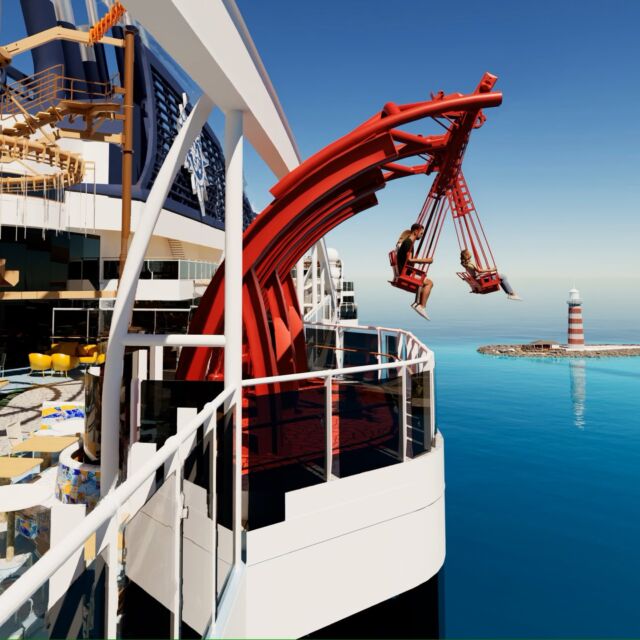 Hot off the press... 🔥

Today, @msccruisesofficial revealed Cliffhanger, the only over-water swing ride at sea which will debut exclusively aboard MSC World America when the ship sets sail in April 2025 😍

The one-of-a-kind thrill will quite literally have riders at the edge of their seats as they are propelled back and forth, over the edge of the deck and dangling 50m above the ocean below... 

Head over to the link in our bio to see Cliffhanger in full swing 🚢

#CSI24 #cruisecommunity #msccruises #mscworldamerica #cruiseinteriors