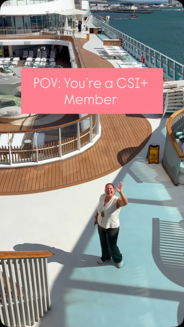POV: You’re a CSI+ member 😏

Yesterday, our CSI+ community embarked on another ship tour… this time onboard the gorgeous @oceaniacruises Oceania Vista! 🩵🛳️

We explored decks of delightful designs, treated our tastebuds with a 4 course meal, and heard from the Oceania team as well as a few of our other cruise line brands onboard! 

Thank you to the Oceania team, and a huge thank you to our sponsors Atlantic Marine Interiors and @aquariusinteriors2014 for making the day possible (and for delicious cupcakes) 

If you’re a CSI+ Member and missed out on this trip, don’t worry… we’ve got another ship tour coming your way! We will be heading to Hamburg to explore Mein Schiff Relax on 21 October 

Head over to the CSI+ site to find out more! Link in bio 🔗

#oceaniavista #oceaniacruises #shiptour #csiplus #cruiseshipinteriors